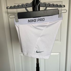 White Nike Pro Shorts Size Small